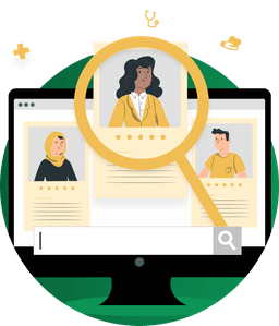 Illustration d'un prestataire de services à domicile