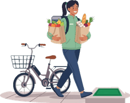 Illustration d'un prestataire de services à domicile