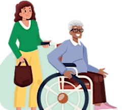 Illustration d'un prestataire de services à domicile