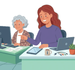Illustration d'une offre d'emploi à domicile